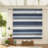 Modern Queen Bedding Sets, Polyester Material, Blue/grey Stripe Design, Comfortable For Home Use