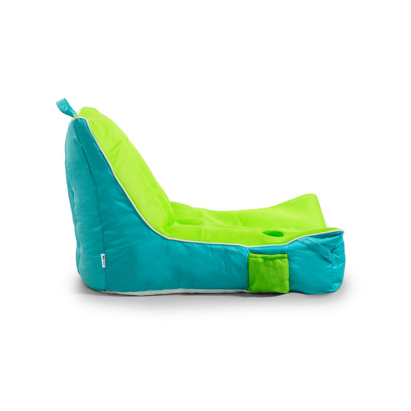 Lime Capri Mesh Fabric Pool Lounger with Back Support