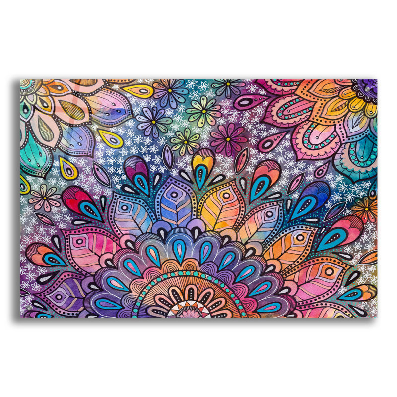 «Bohemian Blooms 3» par Hello Angel, H 24 po x l 36 po x P 0,2 po