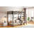 Twin Size Metal Loft Bed with Upper Grid Storage Shelf and Lateral Storage Ladder-302239339