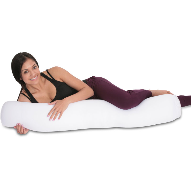 Mooshi Squishy Microbead Body Pillow Cover, White