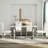 Luxury Leather Dining Room Chairs With Rolled Back Design And Polished Legs-1698652822-1698652824