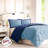 3m Comforter With Reversible Pattern And Odor Neutralizing Treatment 100% Down Alternative Flanged Shams