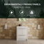 Meuble-lavabo simple 30 po avec comptoir en pierre blanc brillant, 1 tiroir, 2 portes, moderne-1470873085