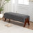 Karsen Upholstered Bench With Solid Wood Leg-850480767