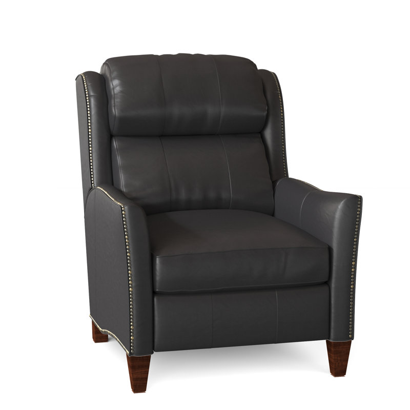 Lancaster Recliner, Outsider Raven Genuine Leather, New Classiques, Power