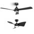 52" Ceiling Fan & 36" Small Ceiling Fan for Living Room Bedroom Small Room Home offices