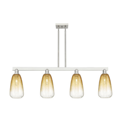 Brookhaven Almond 4 Light Stem Hung Island Light