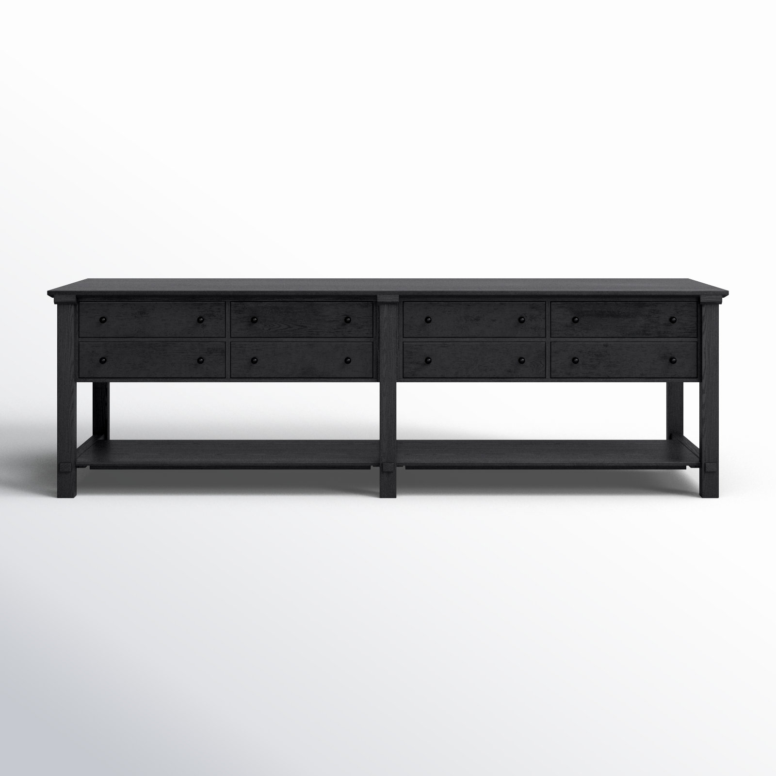 Cascade Kitchen Island, Black