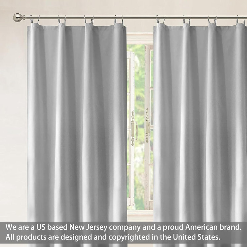Thermal Insulated Blackout Curtain Liner 2 Panels Each Liner, 50" W x 58" L
