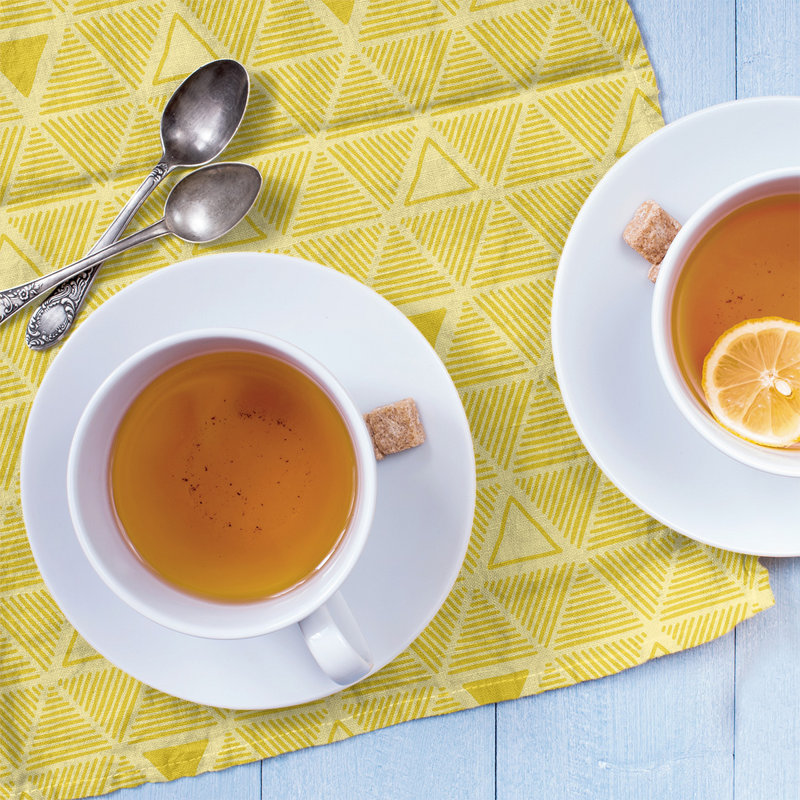 Jordao Tea Towel Kitchen Towel, Yellow/Blonde, Poly Twill