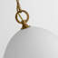Elliot Medium Dome Pendant in Matte White