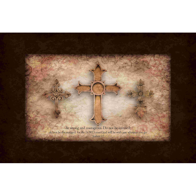 " Strong And Courageous 5 ", 8" H x 12" W