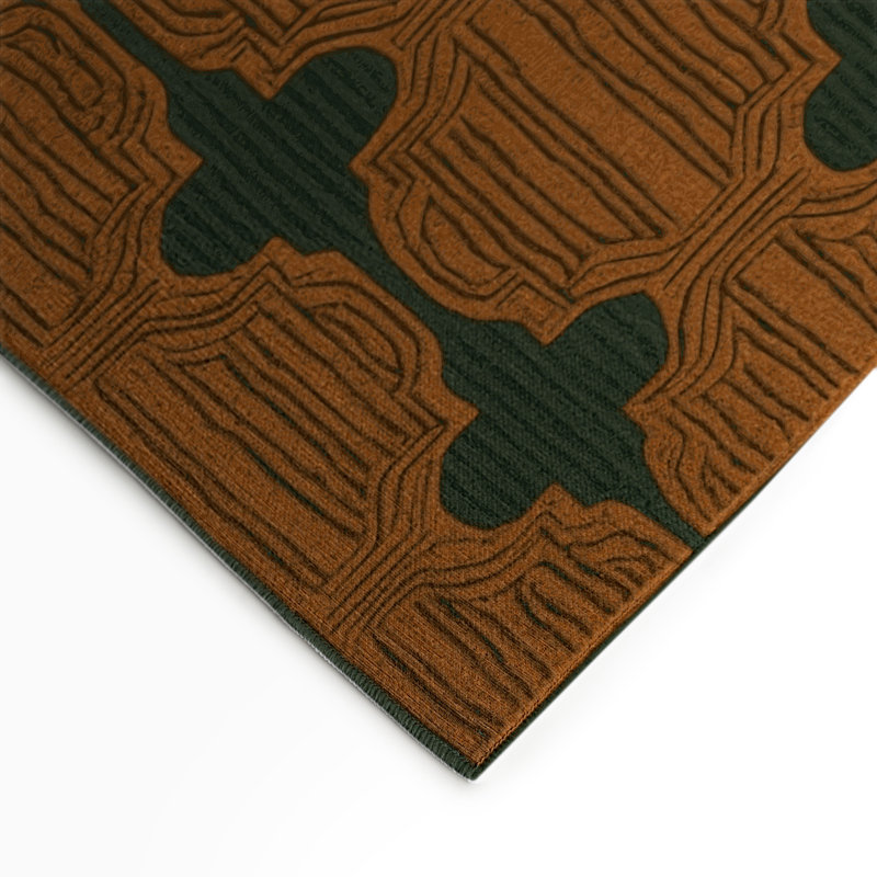 Tapis brun intérieur et extérieur Trellis, Rectangulaire 3 pi x 5 pi