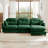 Modular Sectional L Shaped Couch With Ottoman, Premium Chenille Fabric,Tufted Cushion Backrest Design