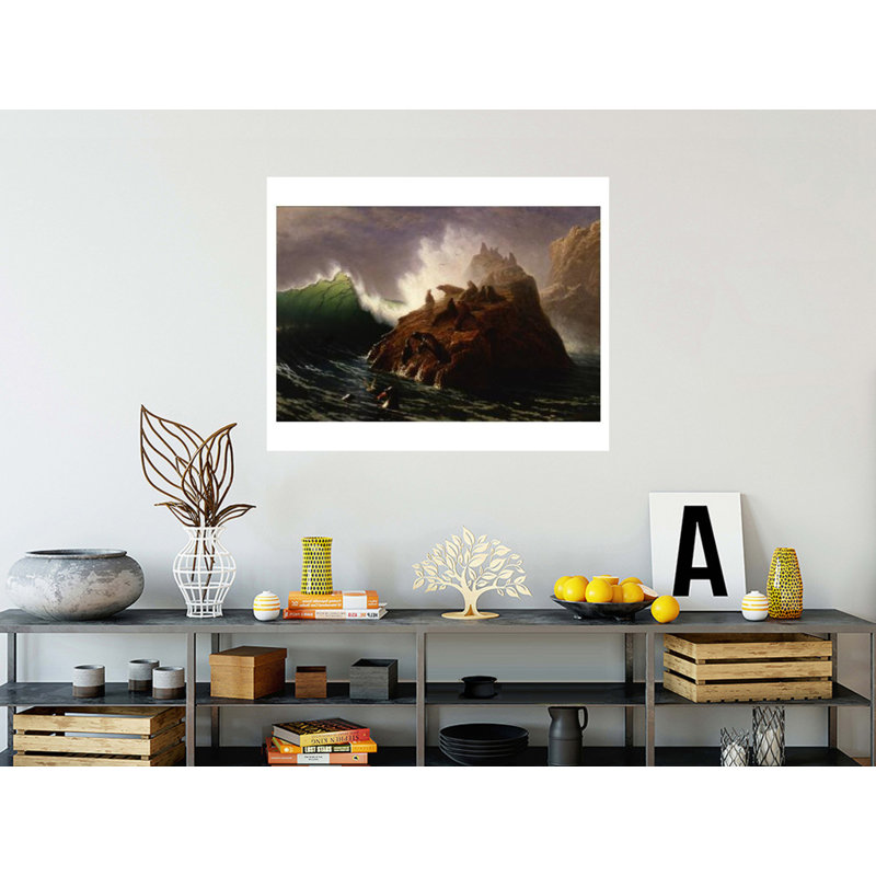 «Seal Rock» par Albert Bierstadt - estampe numérique, H 32 po x l 40 po