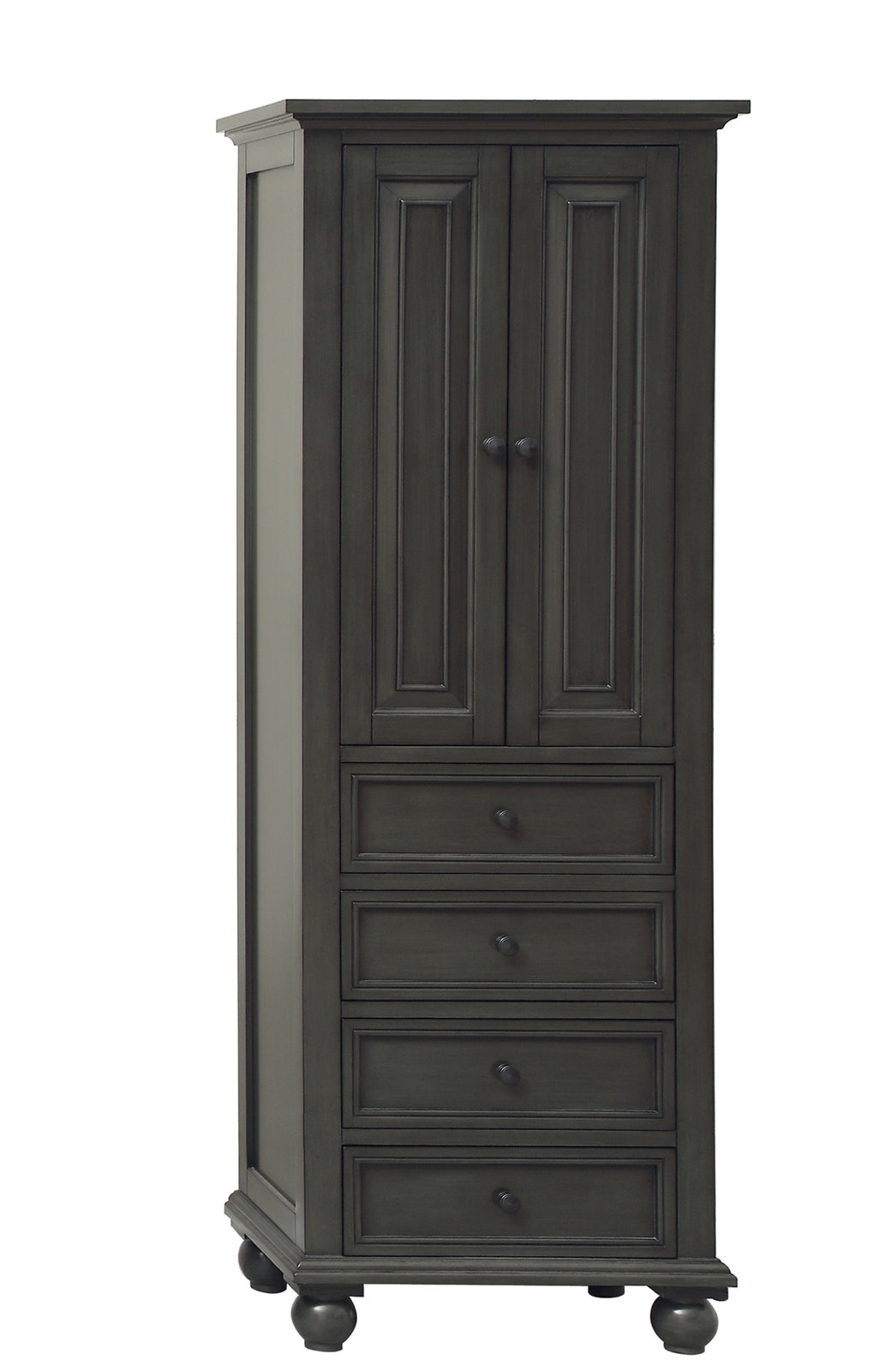 Sandborn Linen Cabinet, Charcoal Glaze