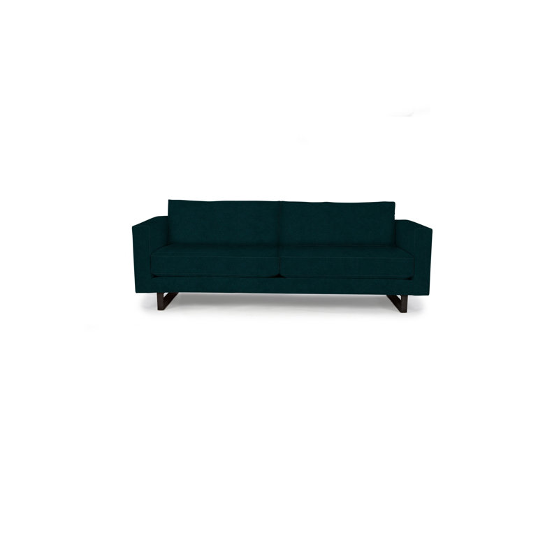 Avalon Sofa, Wenge, Peacock Polyester