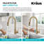 KRAUS Bolden 2-Function Single Handle Pull Down Kitchen Faucet In Spot-Free, KPF-1616BB-100066505
