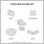 Ensembles de literie pour lit simple de qualité supérieure, rayures en microfibre de coton pour la maison