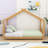 Twin House-Shaped Platform Bed With Slats-1346512450