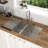 33X19 Undermount Double Bowl Kitchen Sink (50/50) In 18 Gauge Stainless Steel With 9 Inch Deep Basin