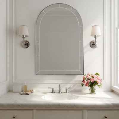 Miroir de salle de bain Minuette Cadre en acier inoxydable