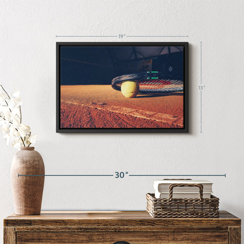 «Tennis Sport Wall Art», H 19 po x l 13 po