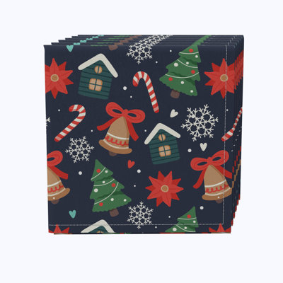 Eliana-Lucia 100% Cotton Abstract Square Napkin