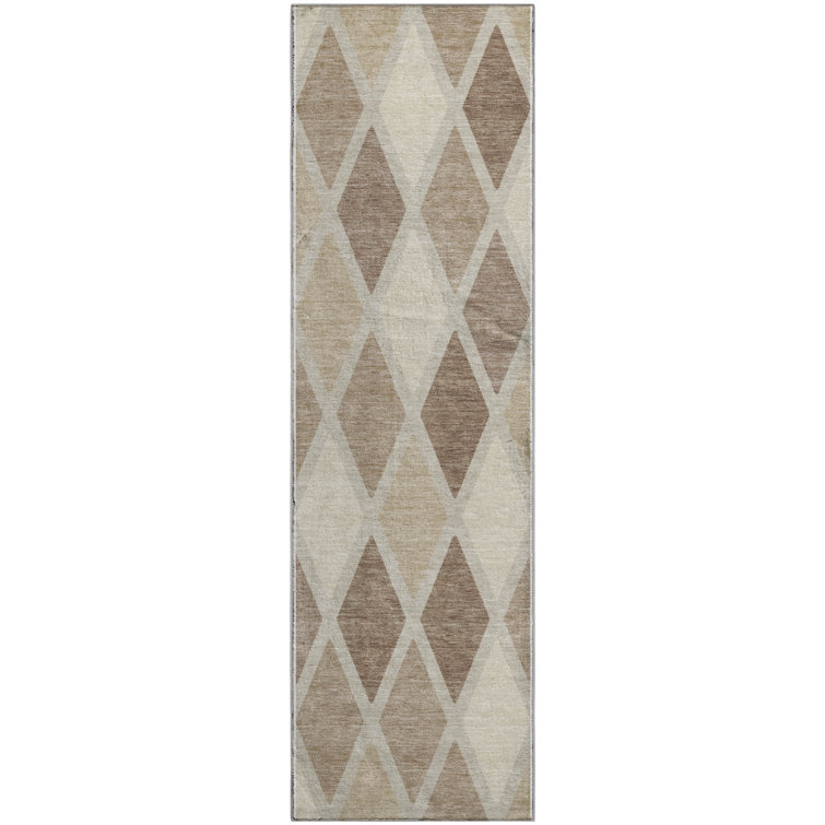Premium Machine Washable Prisco Taupe Rug