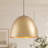 Aire 1-Light 18.5''W Metal Dome Single Chandelier