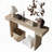 Distressed Wood Finish Rustic Farmhouse Console Table-943519851