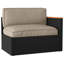  Ensemble de coussins de palette 2 pièces, tissu taupe Oxford-1279768113