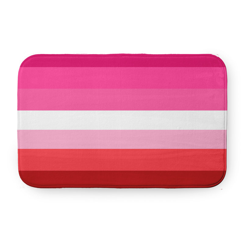 Tapis de bain Aja, Rose vif