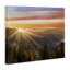 Lever de soleil à travers la forêt de montagne, horizon blanc encadré par Danita Delimont-105291436-105291442