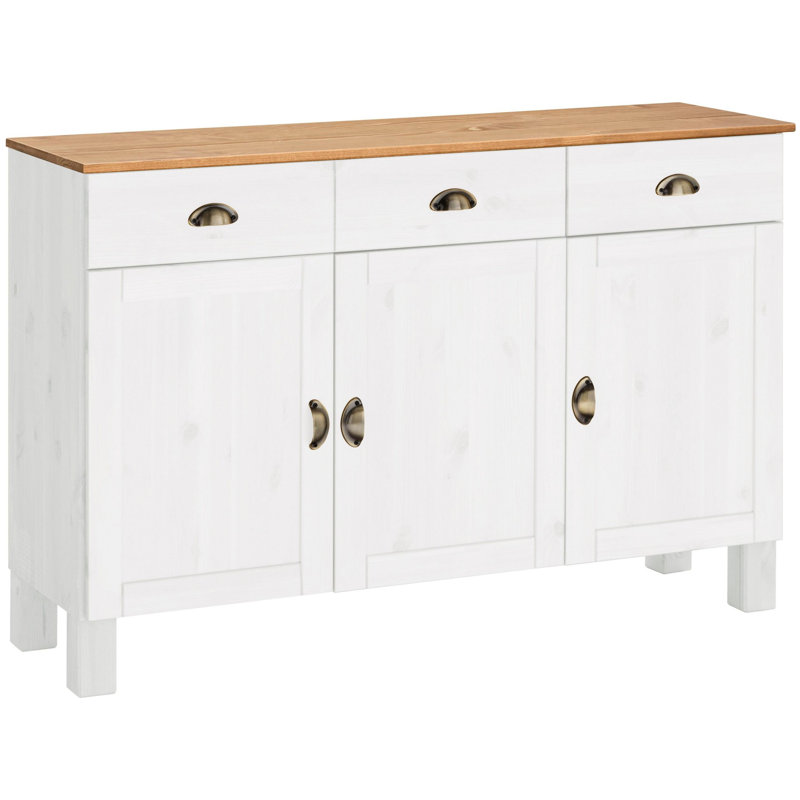 Scoville 125cm Sideboard, White/Oak