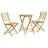 Hokku Designs 3 Piece Bistro Set Bamboo
