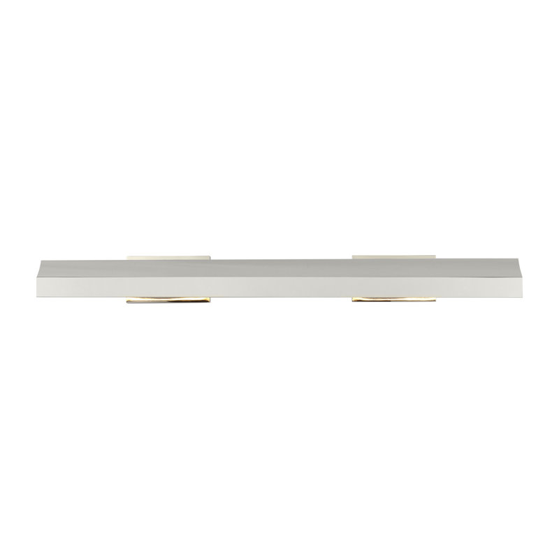 Trave Dimmable LED Wall Mount Picture Light, 2.5" H x 24" W x 6.8" D, Polished Nickel