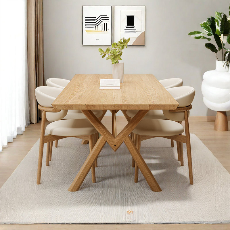 Ensemble de salle à manger rectangulaire Simple Fashion, H 29,5 po x L 86,6 po x l 35,4 po