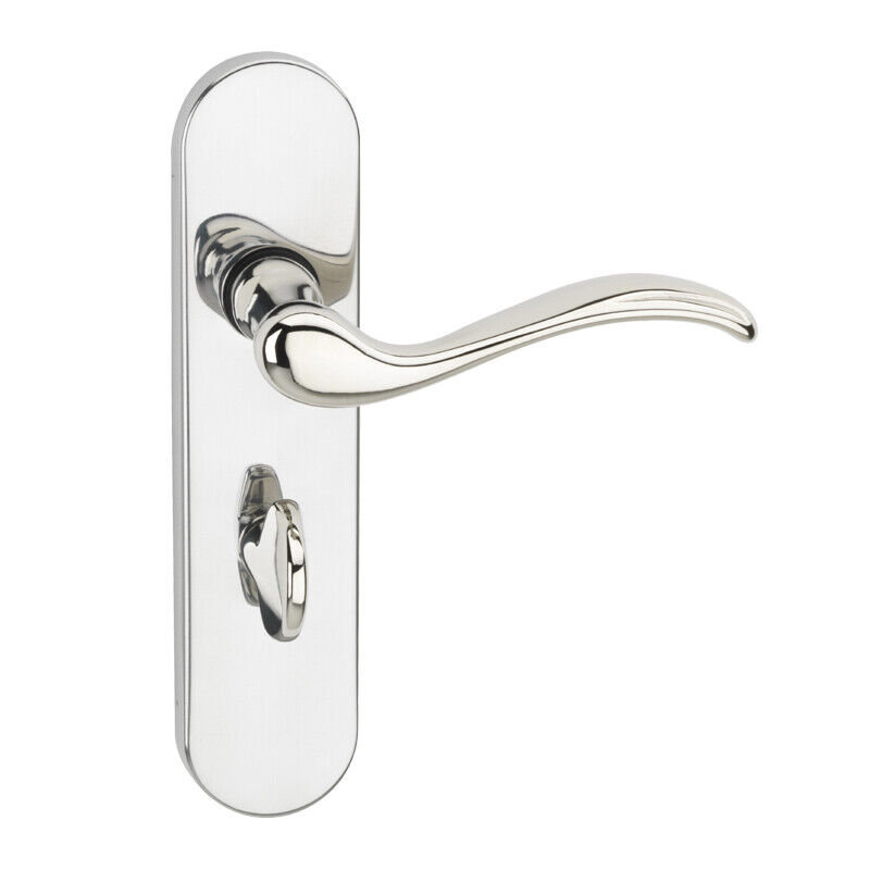 Door Handle, Polished Nickel 