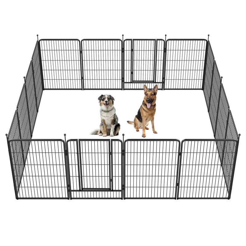 FXW Instant Unleashed Dog Playpen, Portable Pet Fence for Outdoor, RV Trips, and Camping, 40inch, 16 Panels for Medium and Large Dogs│Patented
