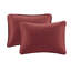 Ensemble de literie confortable en coton rouge, conception réversible pour la chambre à coucher