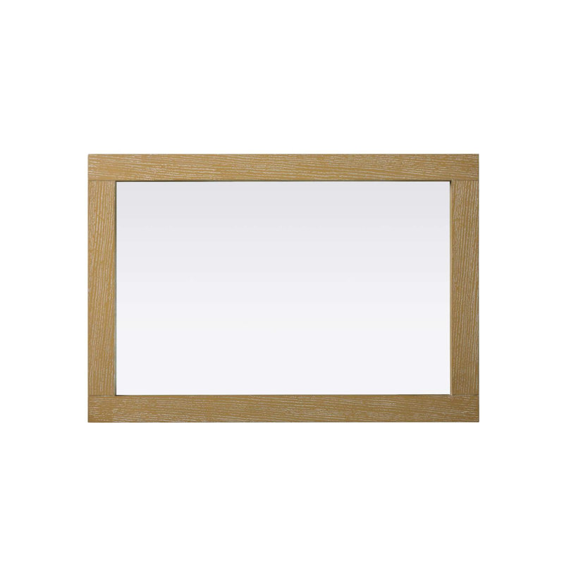 Miroir Noah, 32 po x 22 po, Rectangulaire, Lin chêne