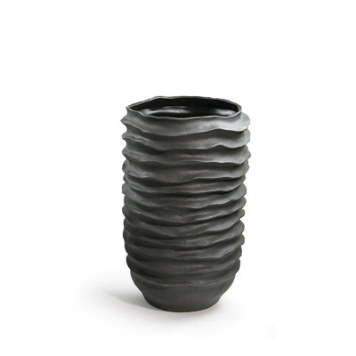 Wavy Disk Ceramic Planter