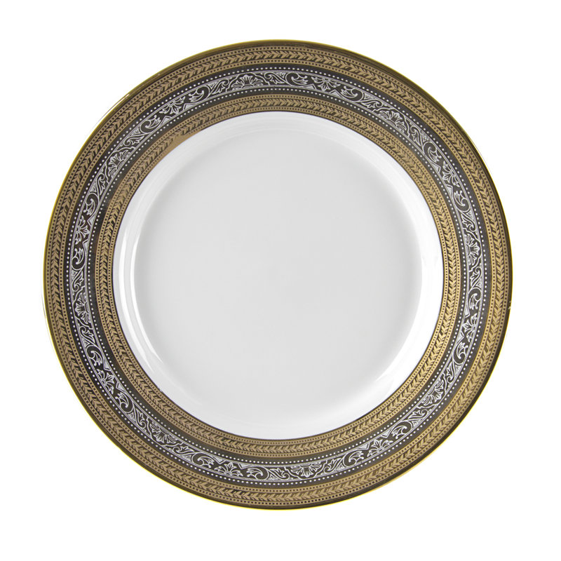 Elegance White Porcelain 7.75" Salad and Dessert Plates, Set of 6