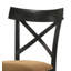 Hillary Brown Leather Aire, Walnut & Black Finish Side Chair (Set Of 2)