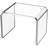 Acrylic Step Stool , Foot stool , Clear Acrylic End Table for Bathroom Bedroom (with Non-Slip, 12.6'' x 9'' × 9.8'')