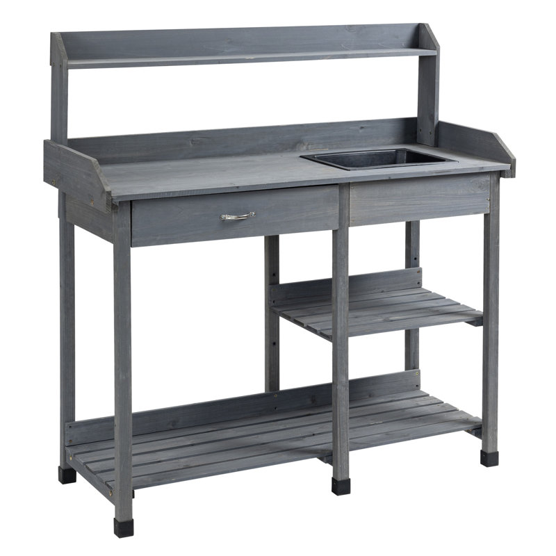 Donamarie Fir Wood Potting Bench