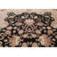 Tapis décoratif en laine noir noué à la main Agra 9 pi 2 po x 11 pi 9 po one-of-a-kind