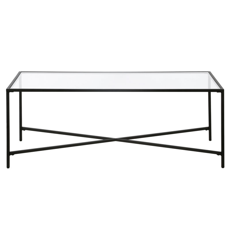 Cross Legs Coffee Table, Blackened Bronze